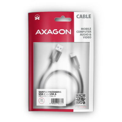 Kabel USB AXAGON USB Typ A Męska 1
