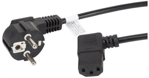 Kabel zasilający LANBERG Wtyczka typ C/F (Schuko) 1.8m. CA-C13C-12CC-0018-BK