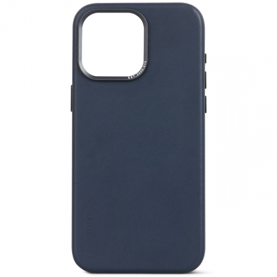 Decoded – skórzana obudowa ochronna do iPhone 15 Pro kompatybilna z MagSafe (ture navy)