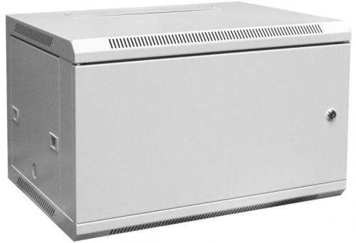 Szafa krosowa wisząca n/dz 19&quot; 6U S/600 G/450 szary, drzwi       metalowe, zdejmowane panele boczne