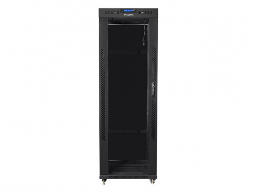 SZAFA INSTALACYJNA RACK STOJĄCA 19" 37U 600X800 CZARNA DRZWI SZKLANE LCD LANBERG (FLAT PACK)