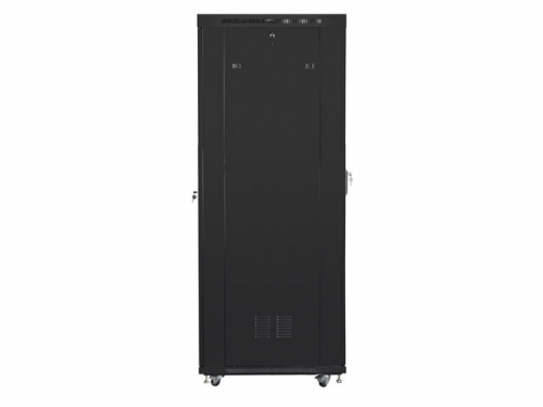 SZAFA INSTALACYJNA RACK STOJĄCA 19&quot; 27U 800X1200 CZARNA DRZWI PERFOROWANE LCD LANBERG (FLAT PACK)