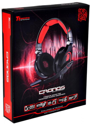 Słuchawki z mikrofonem THERMALTAKE Cronos Czarno-czerwony