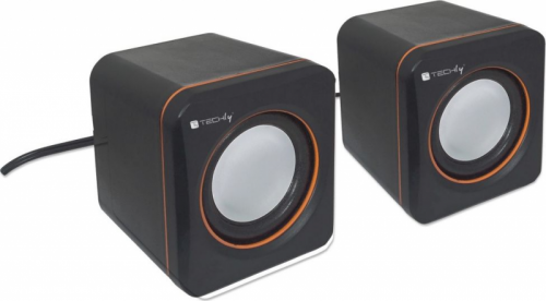 TECHLY Głośniki komuterowe 2.0 jack 3.5 mm 3W zasilanie USB ICC SP-320ETY