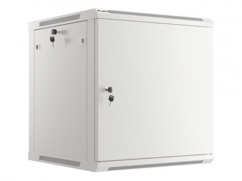 SZAFA INSTALACYJNA RACK WISZĄCA 19" 12U 600X600 SZARA DRZWI METALOWE LANBERG (FLAT PACK)