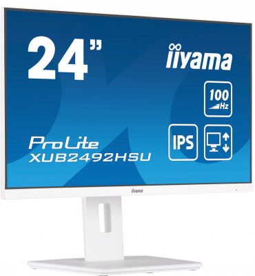 Monitor IIYAMA XUB2492HSU-W6 (24&quot; /IPS /100Hz /1920 x 1080 /Biały)