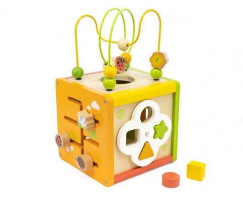 Viga 44716 Kostka edukacyjna 5w1 z labiryntami i cymbałkami