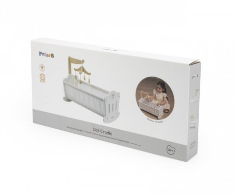 Viga 44235 PolarB Drewniana Kołyska-łóżeczko dla lalek