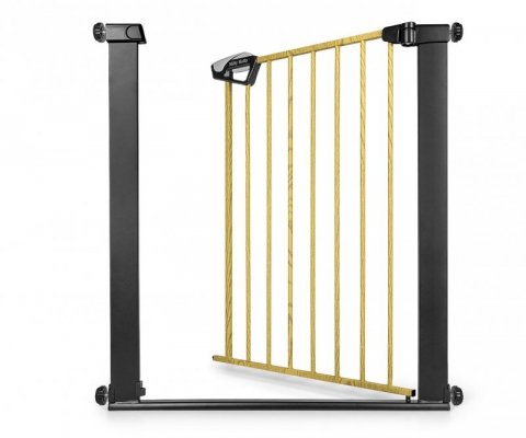 Milly Mally Bramka zabezpieczająca Barierka na schody Guardy 83 Black Natural