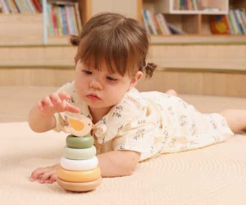 Viga 44298 PolarB Drewniana wieża do układania – Ptaszek