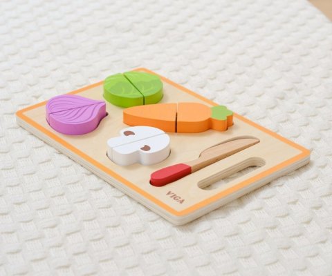 Viga 44790 Zabawa w krojenie – kolorowe warzywa