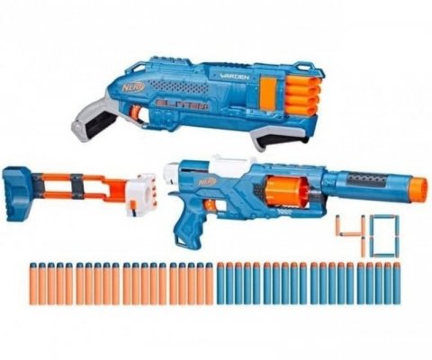 Hasbro F5033 Pistolet Nerf Elite Double Defense Pack