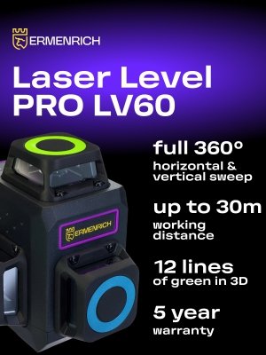 Poziomica laserowa Ermenrich PRO LV60