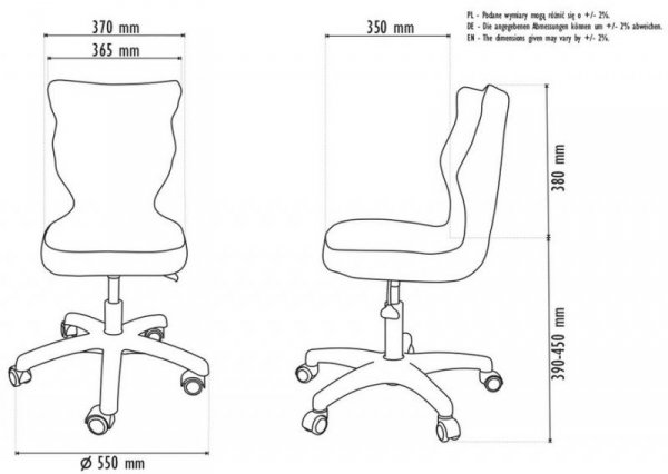Krzesło Petit Biały Visto 09 Rozmiar 4  Wzrost 133-159#R1