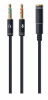 Adapter GEMBIRD CCA-418M MiniJack 3.5 mm - 2x MiniJack 3.5 mm 