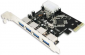 Kontroler LOGILINK USB3.0 4-Port PCI-Express Card PC0057 4x USB 3.0 