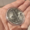 Etherum moneta kolekcjonerska dekoracyjna