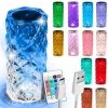 Lampka kryształowa led rgb nocna + pilot