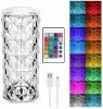 Lampka kryształowa led rgb nocna + pilot