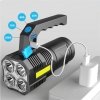 Latarka led 2000lm z uchwytem akumulatorowa