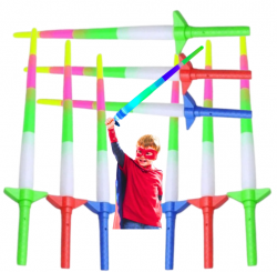 Miecz świetlny led teleskopowy 10 sztuk