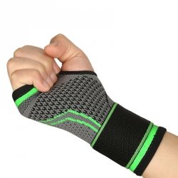 Opaska na rękę wiązana M/L green