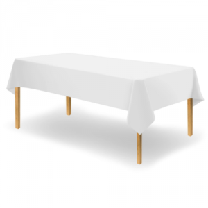 Obrus jednorazowy PEVA 137x274 cm biały