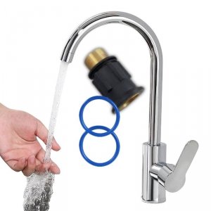 Bateria kuchenna srebrna błyszcząca – obrotowa 360°, perlator EKO