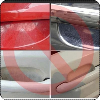 Naklejki ochronne pod klamki do auta zestaw 4 sztuk