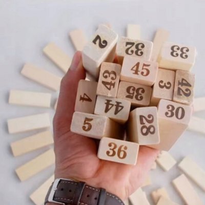 Klocki drewniane wieża gra zręcznościowa styl jenga