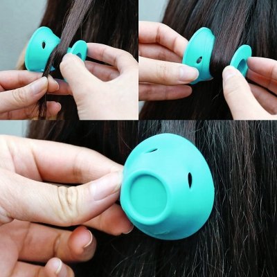 Papiloty silikonowe wałki do włosów 25 sztuk