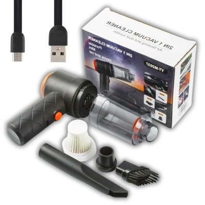 Bezprzewodowy odkurzacz samochodowy 2w1 z funkcją dmuchawy
