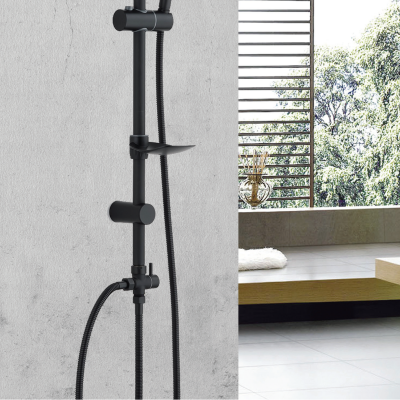 Zestaw prysznicowy – elegancja i komfort w czarnym macie