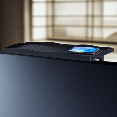 Półka na TV / monitor – uchwyt na dekoder, piloty i akcesoria