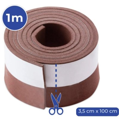 Uszczelka samoprzylepna izolacyjna do drzwi brązowa 1m