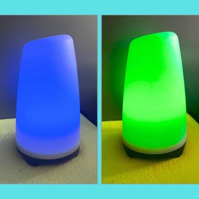 Kolorowa lampka nocna do sypialni dla dziecka