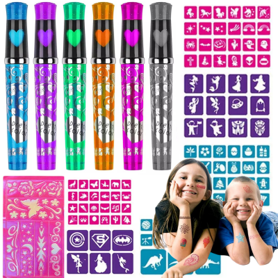 świetna zabawa tworzenia tatuaży cały zestaw