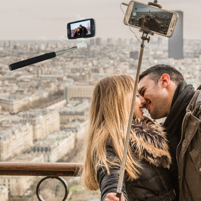 Kijek do selfie mix kolorów teleskopowy do 80 cm