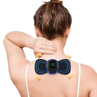 Mini masażer EMS karku, mięśni brzucha, elektroterapia