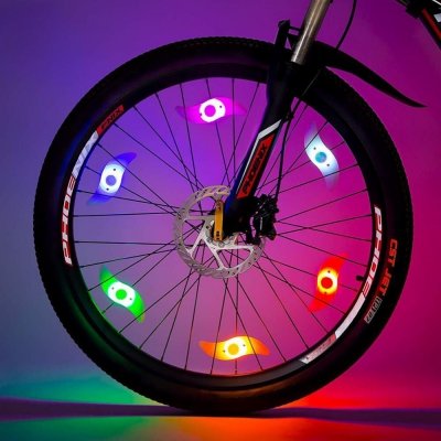Nakładki świecące led na szprychy rowerowe 8 sztuk