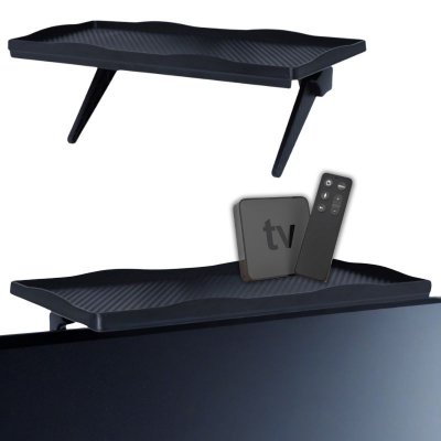 Półka na TV / monitor – uchwyt na dekoder, piloty i akcesoria