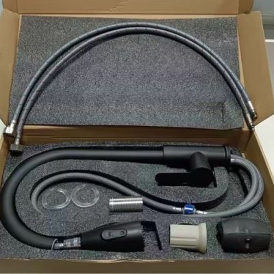 Bateria kuchenna czarna matowa z wyciąganą wylewką 360°