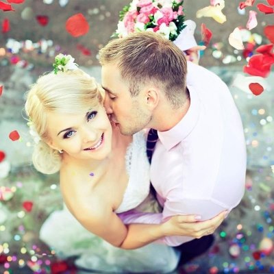 Konfetti strzelające płatki róż zestaw 3 tub