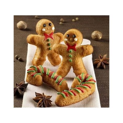 Foremka świąteczna piernikowy ludzik i laski Mikołaja