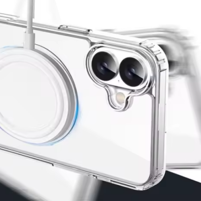 Etui do iPhone 17 case + szkło 9H wzmacniane 360° clear + uchwyt ring zestaw