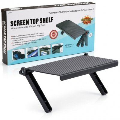 Półka na TV / monitor – uchwyt na dekoder, piloty i akcesoria