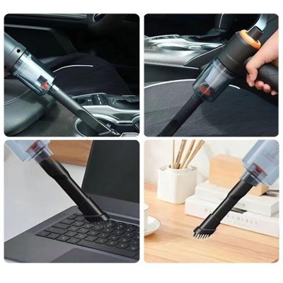 Bezprzewodowy odkurzacz samochodowy 2w1 z funkcją dmuchawy