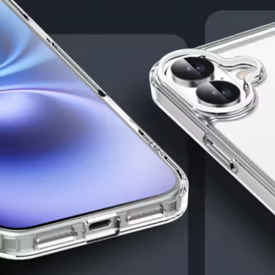 Etui do iPhone 17 case + szkło 9H wzmacniane 360° clear + uchwyt ring zestaw