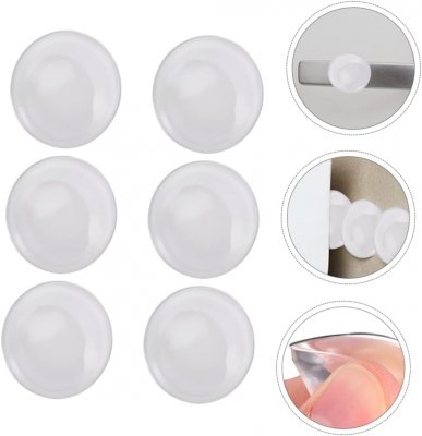 Odbojnik przezroczysty okrągły 3cm 6 sztuk