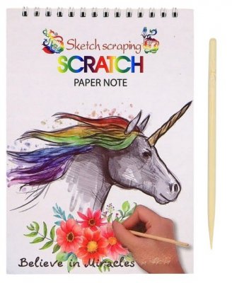 Zestaw 2 zdrapek dla dzieci Unicorn + 2x rysik